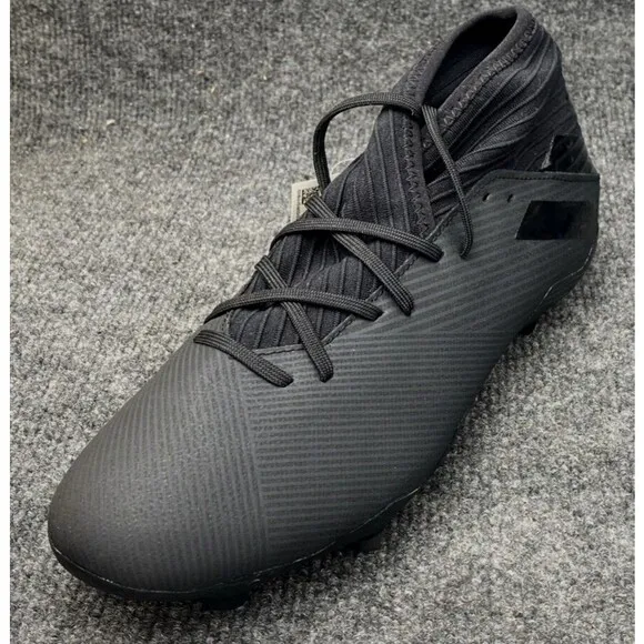 Adidas Shoes Nemeziz 19.3 FG Mens 9.5 Triple Black Soccer Football Cleats F34390