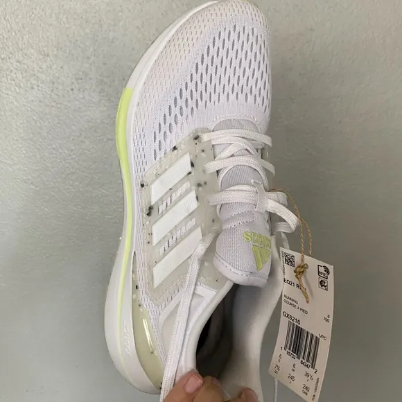 Adidas Shoes Women’s Size 7.5 EQ21 White Running Walking Workout Training