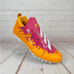 Adidas Simpsons X Freak Spark J 'Donut' Orange Football Cleats Size 6 (HR1576)