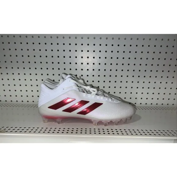 Adidas SM Freak Mid Mens Football Cleats Size 13 White Red FX1308