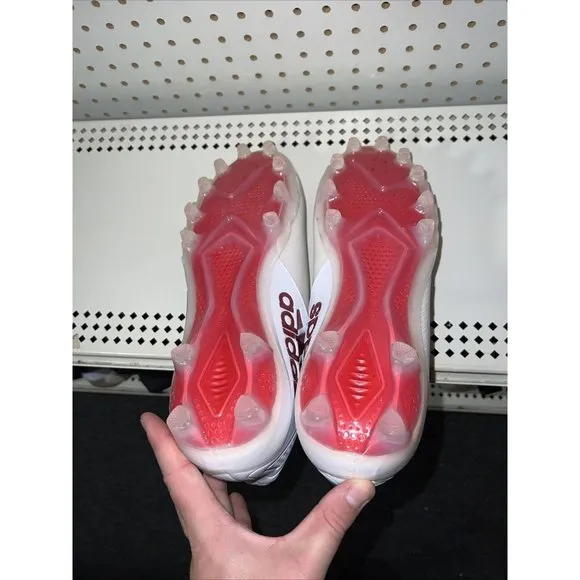 Adidas SM Freak Mid Mens Football Cleats Size 13 White Red FX1308
