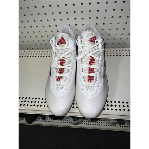 Adidas SM Freak Mid Mens Football Cleats Size 13 White Red FX1308