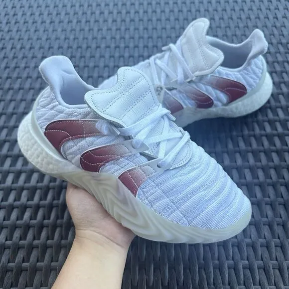 Adidas Sobakov 2.0 White Scarlet Men's Athletic Shoes EE5631 Size 6