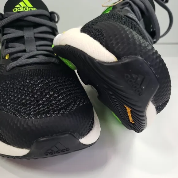 Adidas Solar Glide 5 Black Green GX6703 Training Running Shoes Sneakers Men 8.5