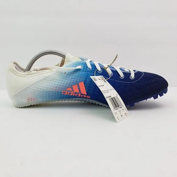 Adidas Sprintstar Mens Size 12 White Blue Track And Field Cleats Shoes GY0940