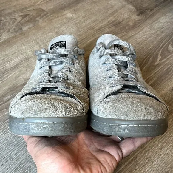 Adidas Stan Smith Gray Charcoal Suede Tennis Shoes Mens 11.5 UK 11 EU‎ 46