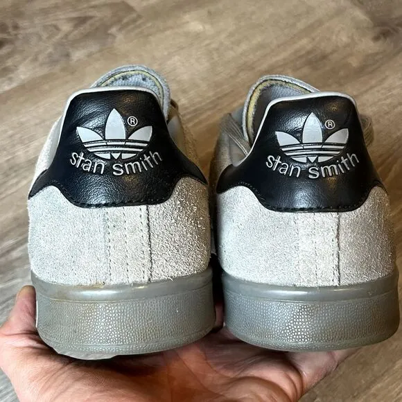 Adidas Stan Smith Gray Charcoal Suede Tennis Shoes Mens 11.5 UK 11 EU‎ 46
