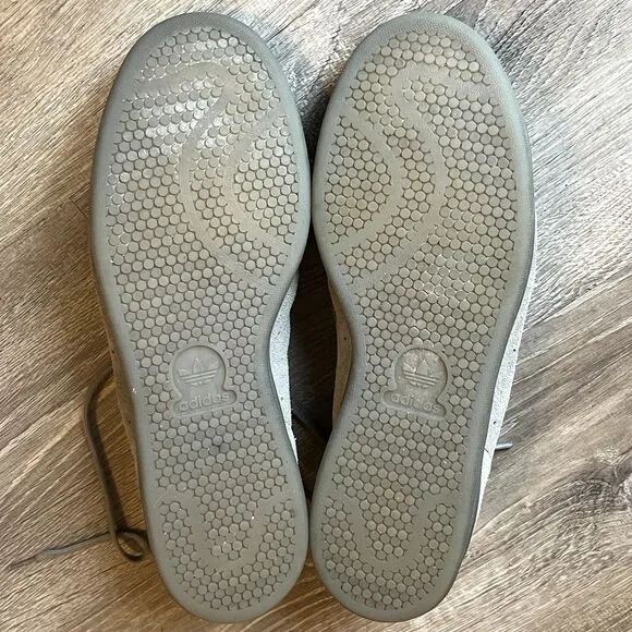 Adidas Stan Smith Gray Charcoal Suede Tennis Shoes Mens 11.5 UK 11 EU‎ 46