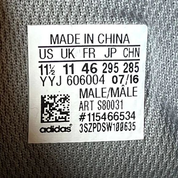 Adidas Stan Smith Gray Charcoal Suede Tennis Shoes Mens 11.5 UK‎ 11 EU 46