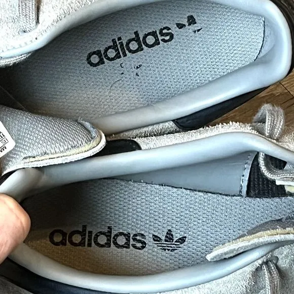 Adidas Stan Smith Gray Charcoal Suede Tennis Shoes Mens 11.5 UK 11 EU‎ 46