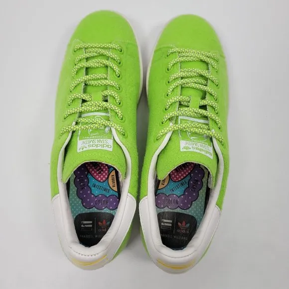 Adidas Stan Smith Pharrell 2014 Men's Tennis Scream Green Shoes B25388 US Size 9