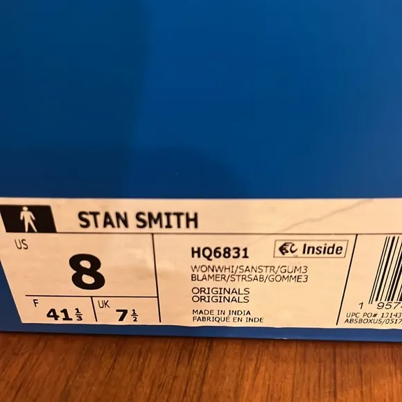 Adidas Stan Smith shoes sneakers new HQ6831 Men’s Size 8
