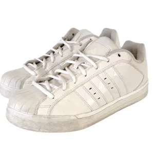 Adidas Superstar Trainers White Sneakers Lace Up Low Top Athletic Shoes Men’s 9