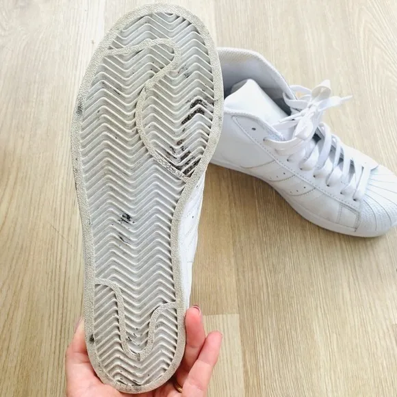 Adidas Superstar White High Top Sneakers | Pro Model | Unisex