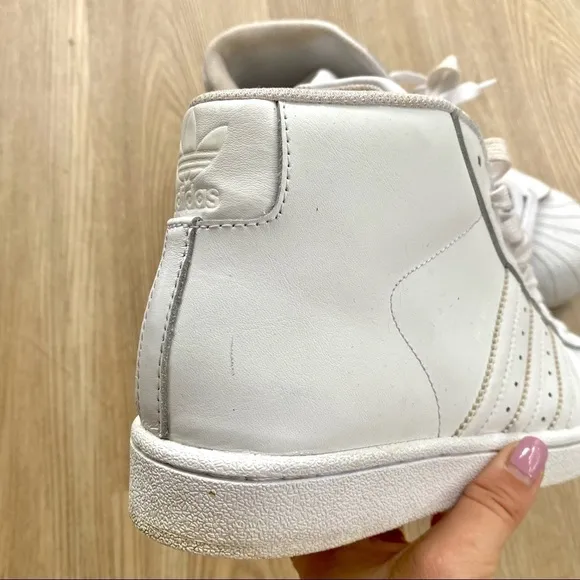 Adidas Superstar White High Top Sneakers | Pro Model | Unisex