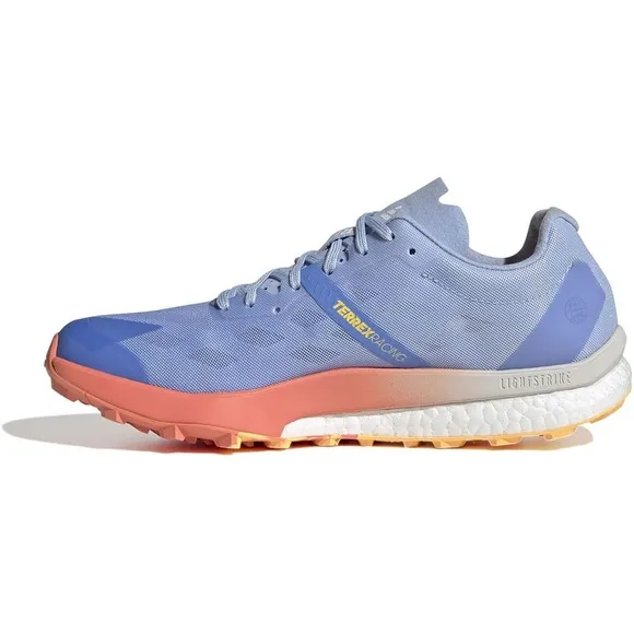 Adidas TERREX Speed Ultra Running Sneakers/ Shoes, Women’s Blue and Coral Fusion