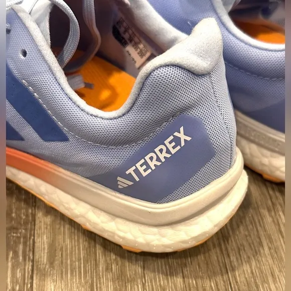 Adidas TERREX Speed Ultra Running Sneakers/ Shoes, Women’s Blue and Coral Fusion