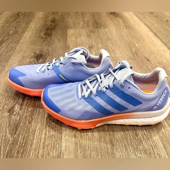 Adidas TERREX Speed Ultra Running Sneakers/ Shoes, Women’s Blue and Coral Fusion