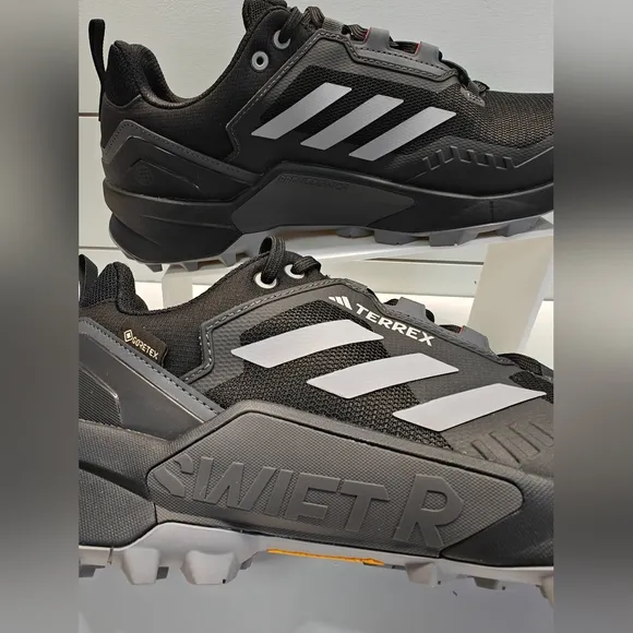 Adidas Terrex Swift R3 Gore-Tex Black Grey HR1310 Hiking Trail Sneakers Men's 13
