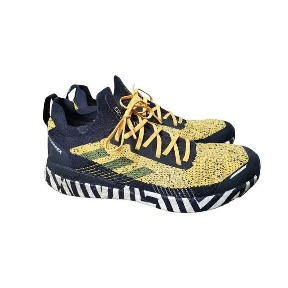 Adidas Terrex Two Ultra Parley Solar Gold Black White Mens 13 Continental 280