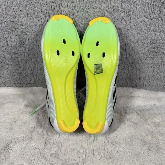 adidas The Road Unisex Cycling Shoes White Beam Green Men's 11.5