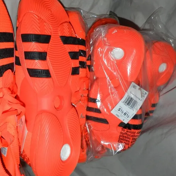 Adidas Trae Young 2 Low 5.5 Neon Orange Athletic Shoes NWT🆕 Fast💨⚡🚚