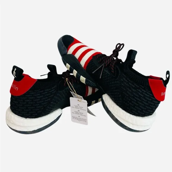 Adidas Trae Young 2 Meilin Basketball Shoes Black/Red/White IF2163 Mens Size 9.5