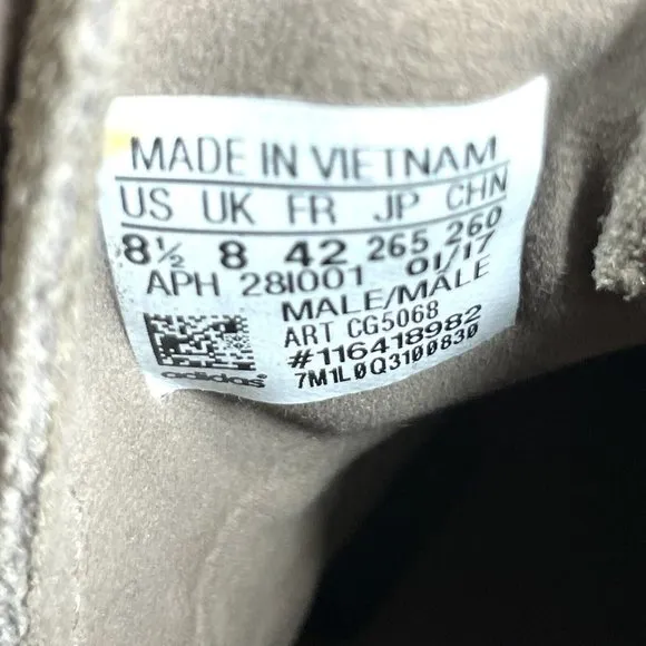 Adidas Tubular Invader Strap Shoes Mens 8.5 Brown Tan Suede CG5068 High‎ Top