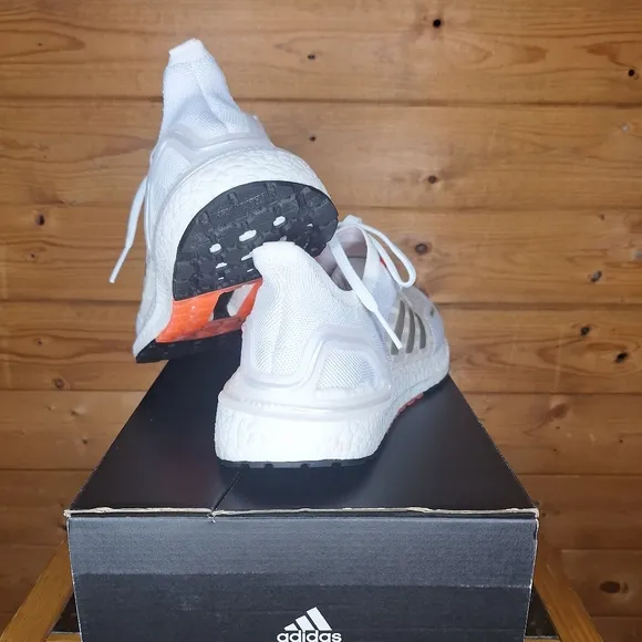 Adidas UltraBoost Summer.Rdy White Solar Red  Athletic Shoes Size 5.5 =7 Women's