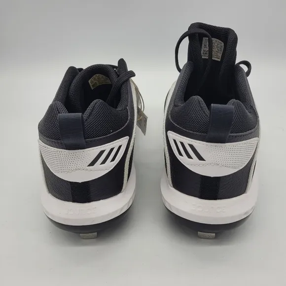 Adidas White Icon 6 Bounce Baseball Cleats Men's 14 Shoes Black White NEW