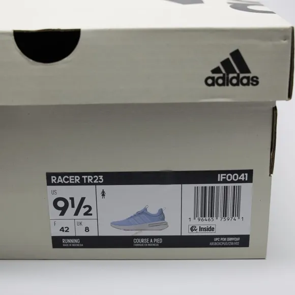 Adidas Women's Cushioned Comfort Racer TR23 Shoes Baby Blue Size 9.5
