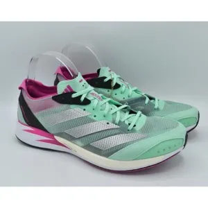 Adidas Womens Size 11 Adizero Adios 7 Mint Silver Road Running Shoes Sneakers