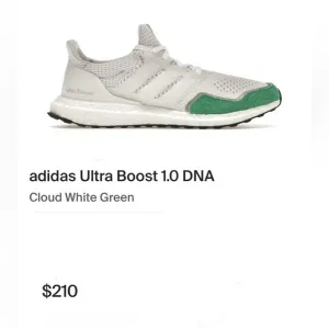 Adidas women’s size 7 1/2 men’s size 6 1/2 Ultraboost 19 White and Green Shoes