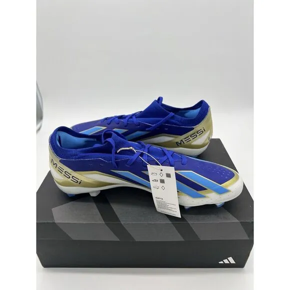Adidas X Crazyfast League FG Messi Soccer Cleats Shoes Blue ID0712 Men Size 11.5