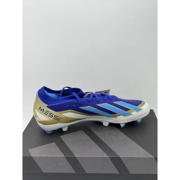 Adidas X Crazyfast League FG Messi Soccer Cleats Shoes Blue ID0712 Mens Size 9.5