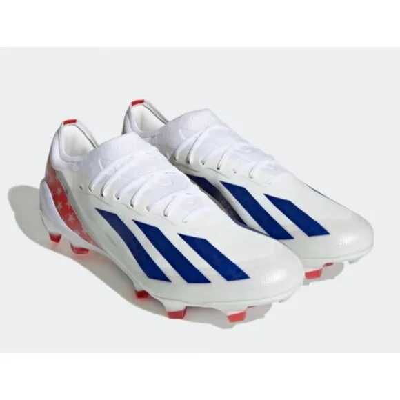 Adidas X Crazyfast USA FG IG0664 White Soccer Cleats Men's 10.5 NWOB