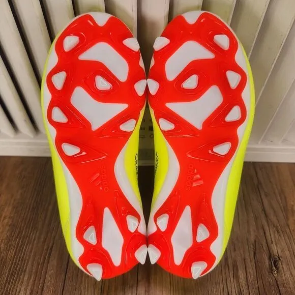 Adidas X Crazyfast Club FxG Kids Size 11K Yellow Black Soccer Cleats IF0717 NEW