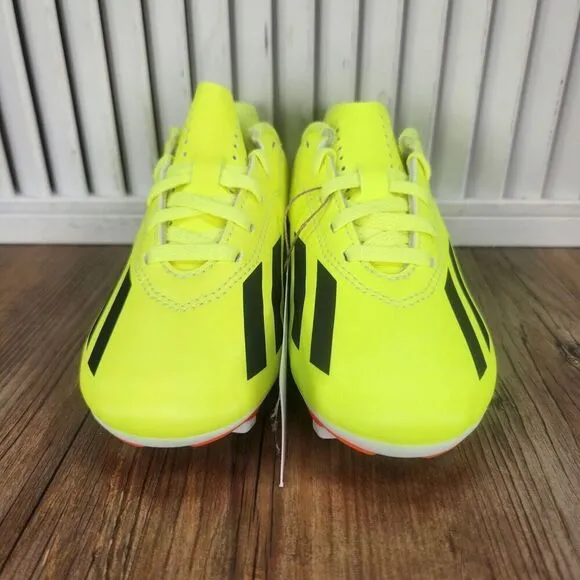Adidas X Crazyfast Club FxG Kids Size 11K Yellow Black Soccer Cleats IF0717 NEW