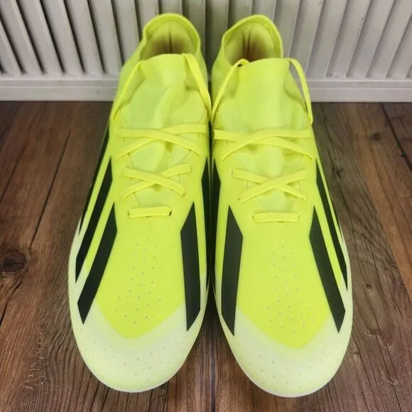 Adidas X Crazyfast League FG IG0605 Mens Size 12 Yellow Athletic Soccer Cleats