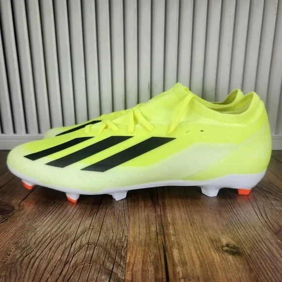 Adidas X Crazyfast League FG IG0605 Mens Size 12 Yellow Athletic Soccer Cleats