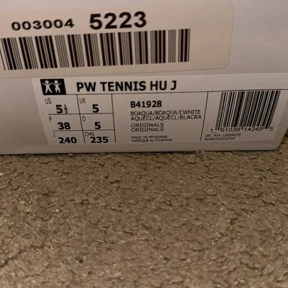 Adidas X PW Tennis Hu “Dip Dyed” Unisex Tennis Shoes Size 5 1/2
