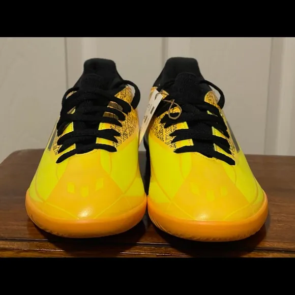 Adidas X SPEEDFLOW MESSI.3 Indoor Soccer Shoes Solar Gold GW7422 Yth Sz 5.5 NEW