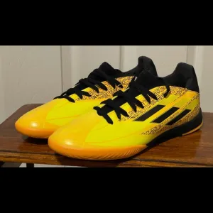 Adidas X SPEEDFLOW MESSI.3 Indoor Soccer Shoes Solar Gold GW7422 Yth Sz 5.5 NEW
