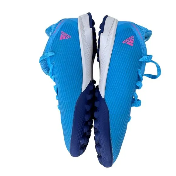 Adidas X Speedflow.3 Turf Football Shoes Youth Size 11 Blue Logo Low Top Lace Up
