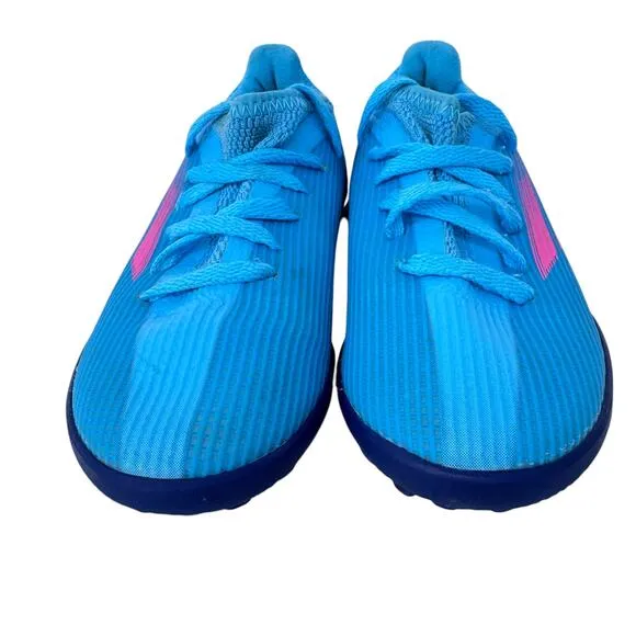 Adidas X Speedflow.3 Turf Football Shoes Youth Size 11 Blue Logo Low Top Lace Up