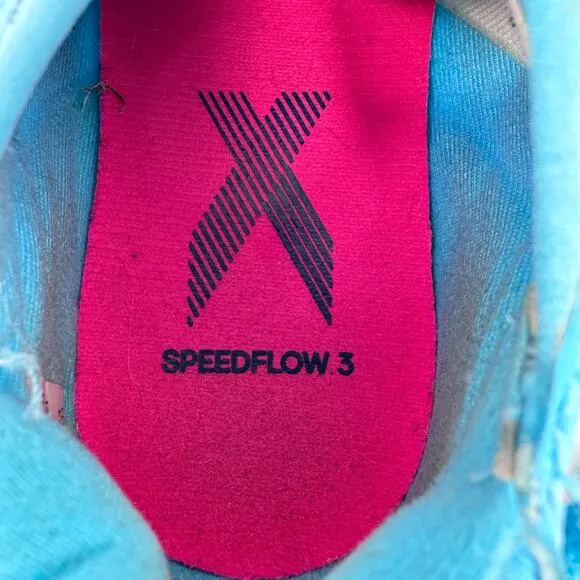 Adidas X Speedflow.3 Turf Football Shoes Youth Size 11 Blue Logo Low Top Lace Up