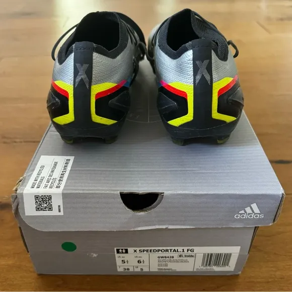 Adidas X SpeedPortal.1 FG Soccer / Futbol Firm Ground Cleats in Silver