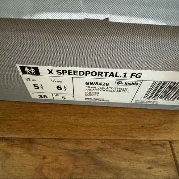 Adidas X SpeedPortal.1 FG Soccer / Futbol Firm Ground Cleats in Silver