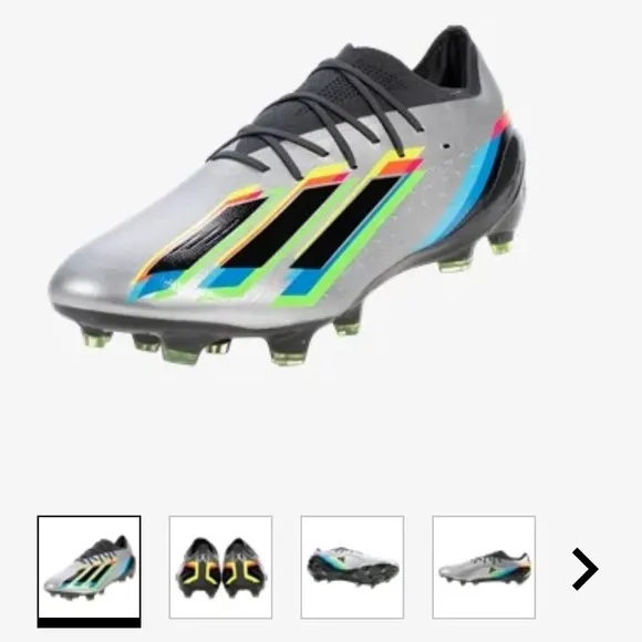 Adidas X SpeedPortal.1 FG Soccer / Futbol Firm Ground Cleats in Silver