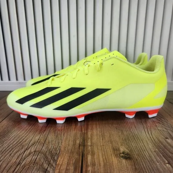 Adidas X Crazyfast Club FxG IG0618 Mens Size 11.5 Yellow Athletic Soccer Cleats